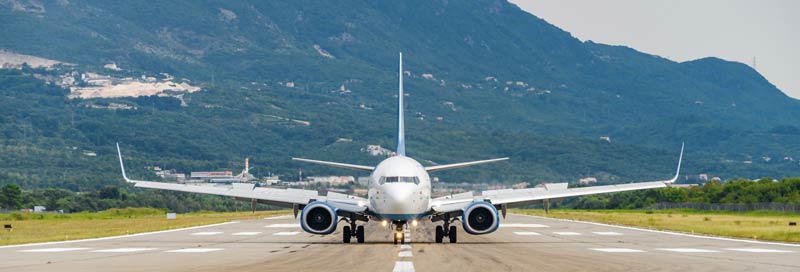 Anreise mit dem Flugzeug nach Montenegro